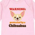 thumbnail image 4 of Inktastic Protected by a Chihuahua Boys or Girls Long Sleeve Baby Bodysuit, 4 of 5