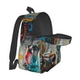 thumbnail image 4 of Goofa Colorful Graffiti Cow Pattern Backpack for Students – Large Capacity, Lightweight with Adjustable Shoulder Straps, Perfect for School, Travel, 4 of 6