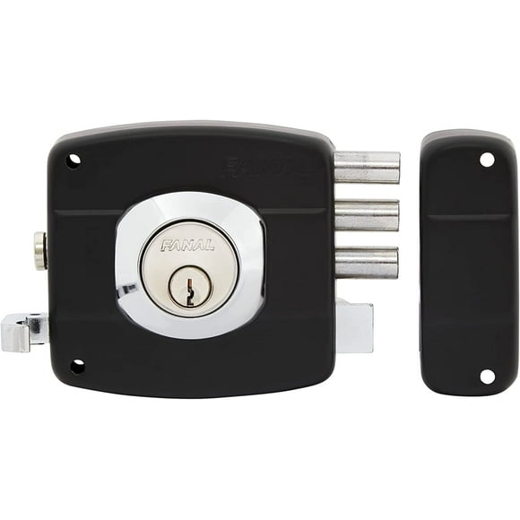 Cerradura de Sobreponer Fanal 50 mm Negro Derecho 91010-348