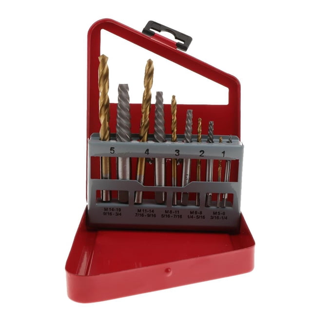 10x Broca Izquierda Perno Perno Dañado Extractor De Tornillos Y Brocas Helicoidales De Herramientas De Extracción De Pernos Sharpla Broca helicoidal
