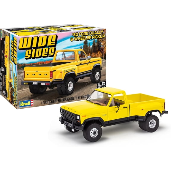 Revell 14546 1980 Ford Dually Pickup Truck 1:25 Scale 40-Piece Skill Level 4 Model Building Kit