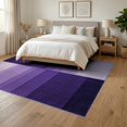 thumbnail image 3 of ODIKA Purple Smooth Gradient Transitional Contemporary Minimalist Borderless Foldable Easy Care for Queen Size Bedroom, Under Bed, Master, 3 of 7