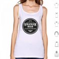 thumbnail image 3 of Stranger Beer Tank Tops Vest Sleeveless Stranger Beer Things Eleven 11 Hawkins Indiana Ipa Label Upside Down, 3 of 5