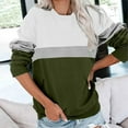 thumbnail image 3 of Jsaierl Womens Sweatshirts Plus Size Color Block Sweatshirts Crewneck Fall Sweater Tops Oversized Long Sleeve Shirts, 3 of 5