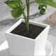 thumbnail image 5 of Maceta hueca protectora para suelo, recortable, con clavos, para uso en plantas de jardín en casa, tamaño mediano, redonda, color café, 5 of 5
