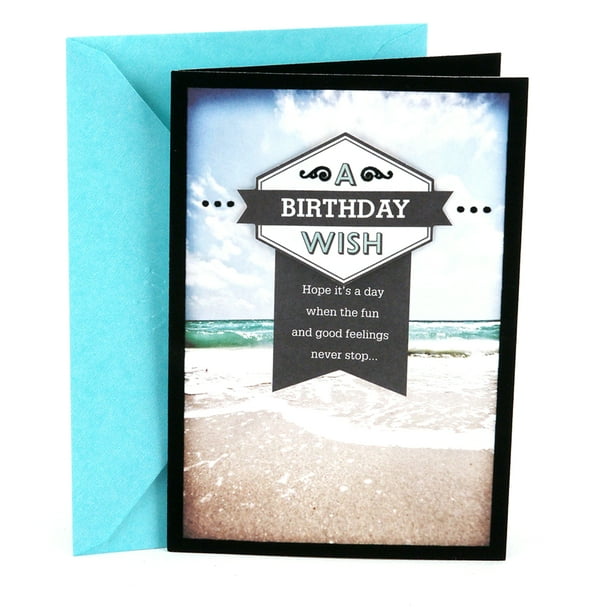 Hallmark Birthday Greeting Card for Him (Beach)