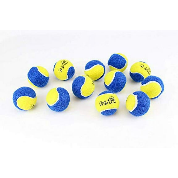 Midlee X-Small Dog Tennis Balls 1.5" Pack of 12 (Assorted, 1.5 inch)