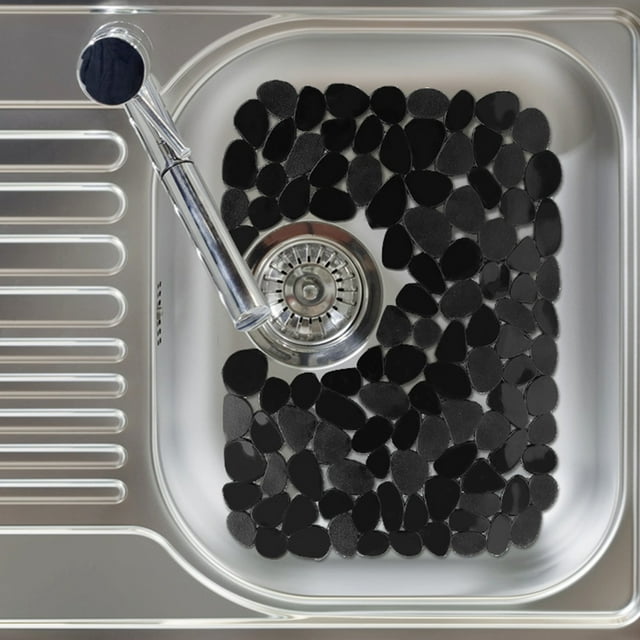 Travelwant Pebble Sink Mats for Stainless Steel Sink, PVC Sink Saddle