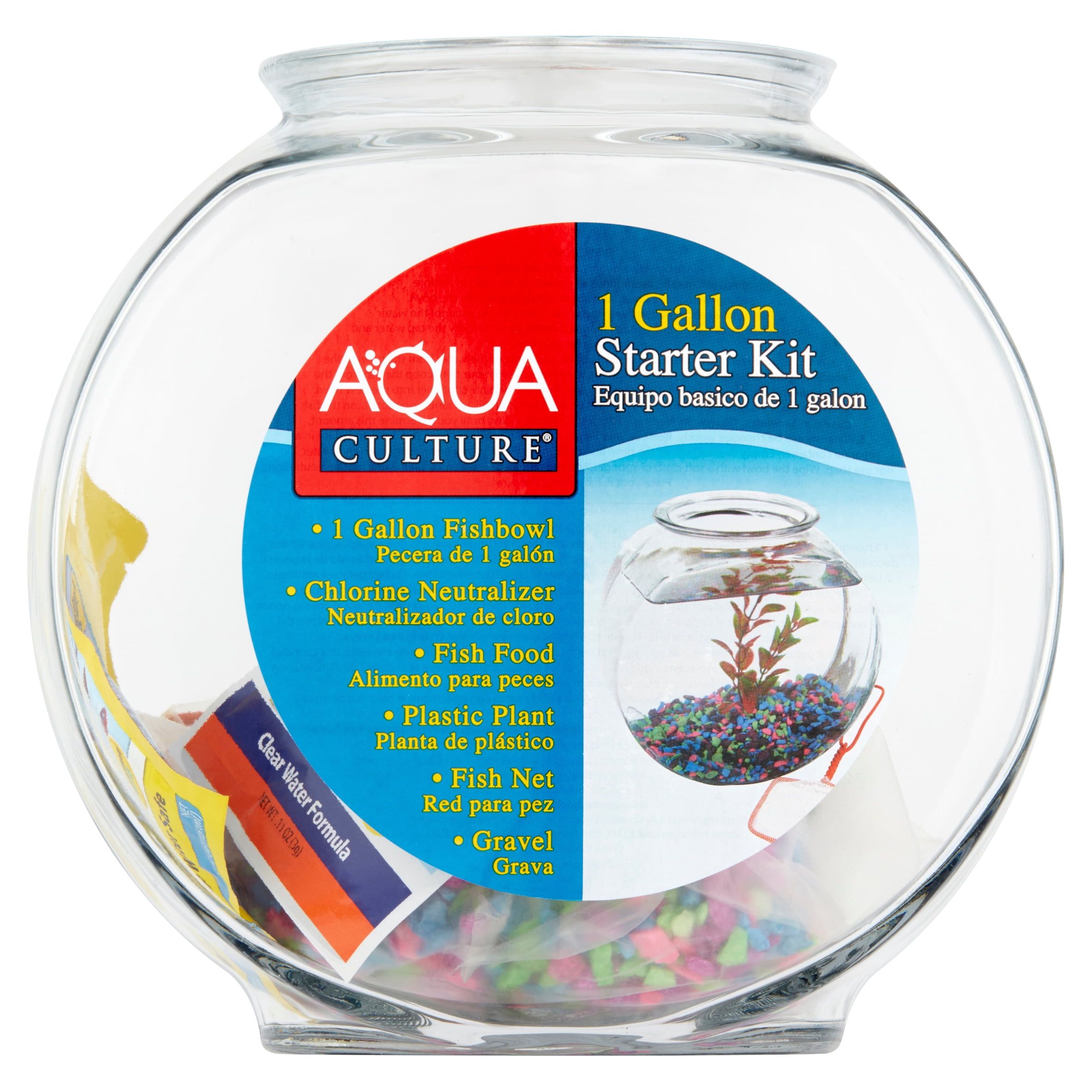 Aqua Culture Premium 1-Gallon Fish Bowl 