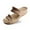 B Khaki, variant on Summer Slipper For Women Color Block Adjustable Strap Open Toe Walking Sandals Non- Shoes Daily Wear Black 37
