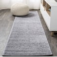 thumbnail image 1 of Alfombra Runner JONATHAN Y Haze, sólida, de pelo bajo, gris costero, 2 m x 3 m, 1 of 4