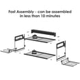 thumbnail image 4 of CCCEI Garage Tools Storage with Charging Station. Power Tool Battery Organizer Utility Shelf with Power Strip. 4 Drills Holder Wall Mount Rack, Black., 4 of 7