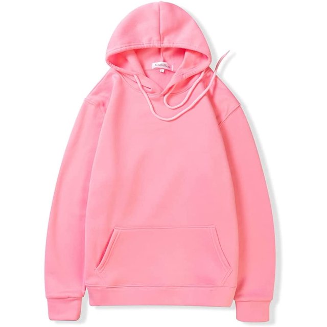 Xishao Sudadera con Capucha para Hombre Y Mujer, Suéter Informal De Marca , Color Sólido, Tops, Rosa M Rosa M Xishao ropa