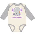 thumbnail image 3 of Inktastic Little Peanut Cute Baby Elephant Boys or Girls Long Sleeve Baby Bodysuit, 3 of 5