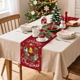 thumbnail image 3 of Wreath Merry Christmas Table Runner, Xmas Winter Holiday Kitchen Dining Table Decoration for Christmas Home Decor 13x108 Inch-Red, 3 of 8