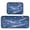 Deep Blue Flashing Pattern, variant on 2-Piece Kitchen Mat Set Non Slip Washable Floor Mats Decorative Rugs for Kitchen Sink Laundry Gray Flashing Pattern