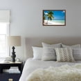 thumbnail image 5 of Island Paradise  Palm Trees Hanging over a Sandy White Beach with Stunning Turquoise Waters and Wh, Framed Art Print Wall Art by Aleksandar Todorovic Sold by Art.Com, 5 of 5