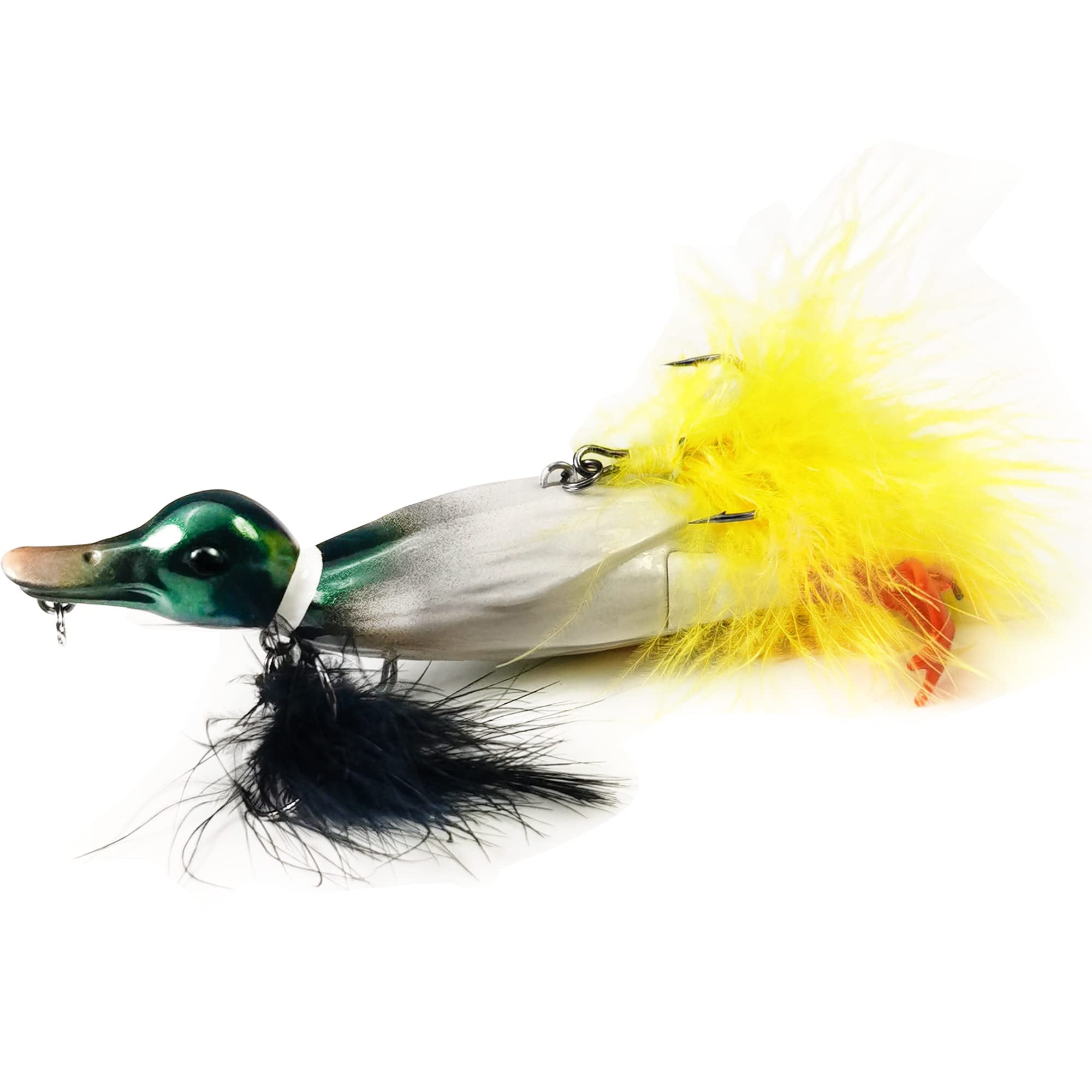 Duck Lure Topwater Fishing Lures Kit for Bass, 4.75in Baby Duckling  Floating Artificial Baits with Splashing Feet and Rooster Tails, Propeller  Duck Hard Swimbait Set for Freshwater Saltwater 