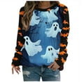 thumbnail image 2 of Heisall Womens Sweatshirts 2025 Autumn Winter Round Neck Halloween Print Long Sleeve Tops Loose Casual Fashion Hoodless Sweatshirts, 2 of 5