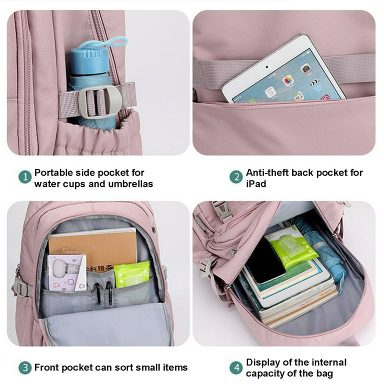 Fashion Women Backpack Nylon Non-slip Age School Bag for Girls