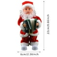 thumbnail image 3 of Jolly Animated Santa Toy Interactive Talking Festive Character with Laughter Sounds for Kids Holiday Entertainment, 3 of 4