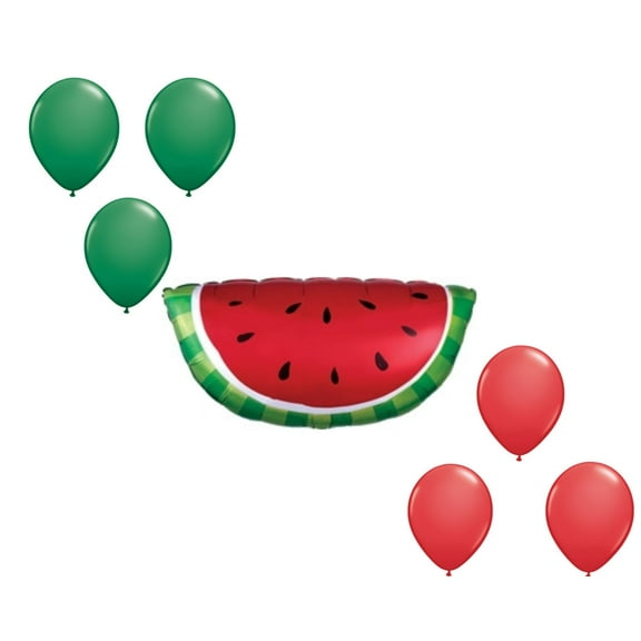 LOONBALLOON 32 Inch Watermelon Balloon Set (6x latex)