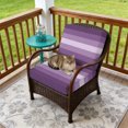 thumbnail image 4 of Outdoor Patio Cushion Covers 4 Pack Purple Patio Chair Cushion Covers with Ties and Zipper Gradient Stripes Modern Waterproof Outdoor Seat Cushion Covers for Patio Furniture 24"x24", 4 of 9