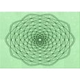 thumbnail image 1 of Ahgly Company Machine Washable Indoor Rectangle Transitional Mint Green Area Rugs, 5' x 7', 1 of 7