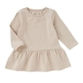 thumbnail image 4 of Kids Girls Versatile Organic Cotton Dress Long Sleeve Ruffle Trim Flowy Dress for Home, School Daily Wear, 4 of 4