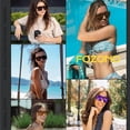 thumbnail image 2 of Fozono Oversized Flat Top Shield Sunglasses, Unisex One Piece UV Protection, 2 of 6
