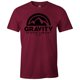 thumbnail image 1 of Gravity Outdoor Co. Mens AA EE. UU. Camiseta de manga corta - Logo negro - Cranberry - M Gravity Outdoor Co. Camiseta de manga corta, 1 of 1