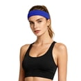thumbnail image 4 of Stretchy Cotton Terry Sweat Wicking Sports Headbands Non Wide Knit Workout Hair Bands Moisture Absorbing Athletic Head Wraps for Running Cycling Yoga Gym Outdoor Exercise, 4 of 8