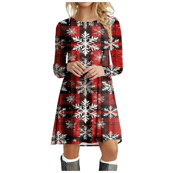TJAZFJPA Black Wrap Dress Women's Casual Printed Long Sleeved Dress Athletic Dress Women Beach Dresses for Women