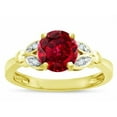 thumbnail image 2 of Star K � Round 7mm Created Ruby Marquee Design Promise Engagement Ring, 2 of 9