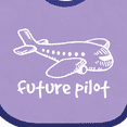 thumbnail image 4 of Inktastic Future Pilot Airplane Doodle Plane Boys or Girls Baby Bib, 4 of 4