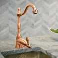 thumbnail image 4 of Akicon One-Handle Widespread Kitchen Bar Faucet Brushed Nickel Nickel Finish, 4 of 5