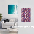 thumbnail image 5 of Fotbe Skull rose blue flower Print Duplex Receptacle Wall Plate, 1-Gang 5.0" x3.0" Wall Outlet Covers, Dual Outlet Faceplates Covers, Color-matched Screws Included-Style T, 5 of 6