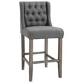 thumbnail image 5 of HomCom Bar Stool, Grey, Set of 2, 5 of 10