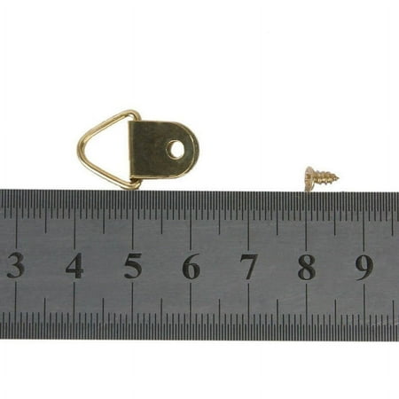 

Triangle Hooks for Pictures Hanging 100 Pcs Hangers Small Size Single Hole D Ring with Screws