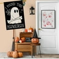 thumbnail image 5 of Halloween House Flags for Outdoor Decoration, I FOUND THIS HUMERUS Funny Ghost Large Yard Flag,Seasonal Decorative Decor for Holiday Outside 28x40 Inch Vertical Double Sided, 5 of 6