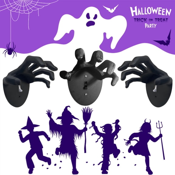 Gothic Light Switch Covers，funny light switch cover ，3D Material Wall Panel Cover，Suitable for bedroom, living room, kitchen Halloween decorations