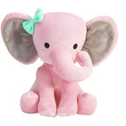 GRIFIL ZERO Pink Elephant Stuffed Animal Plush Toy for Babies Nursery Room Decor 9 inch