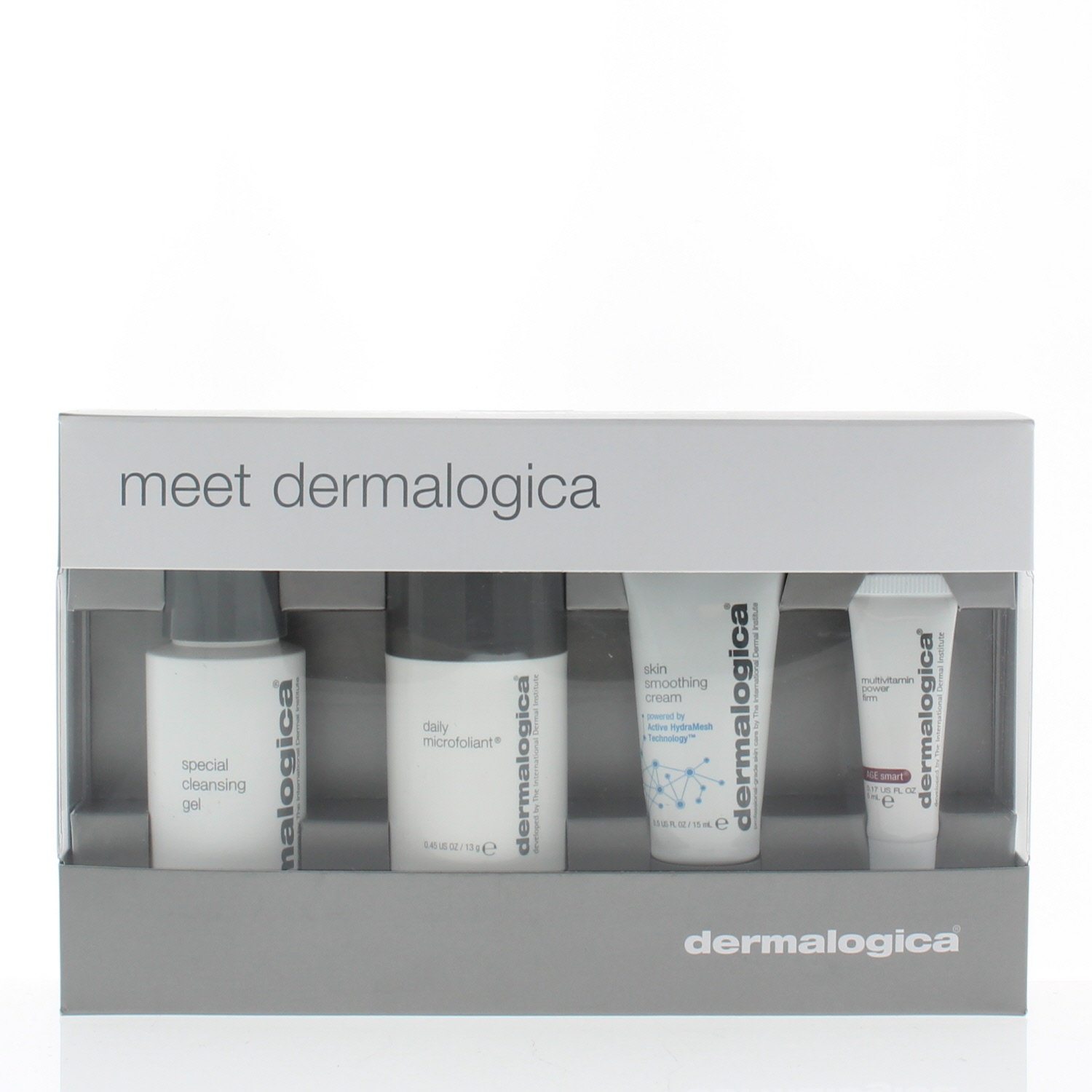 Dermalogica Skin Care Meet Dermalogica 4PC Kit (Special Cleansing Gel 1.7oz, Daily Microfoliant 