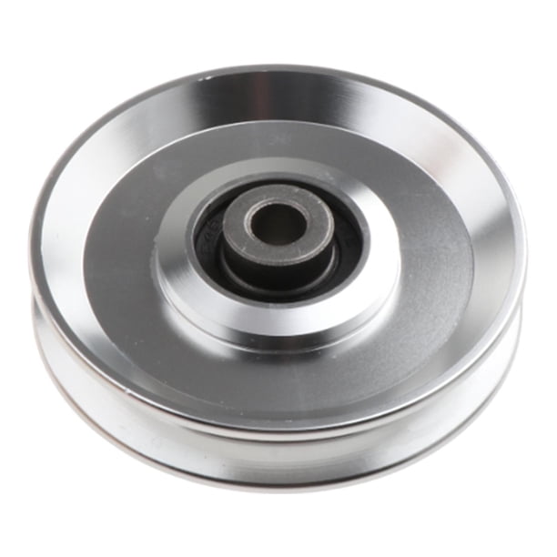 Rodamiento de Fitness, rueda de polea, ejercicio, portátil, resistente, silencioso, aleación de aluminio 9cm Sólido