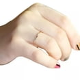 thumbnail image 3 of K-KED Hot Selling New 9 Small Diamonds Exquisite Ring Delicate Jewelry Ring for Women-silvery-8, 3 of 5