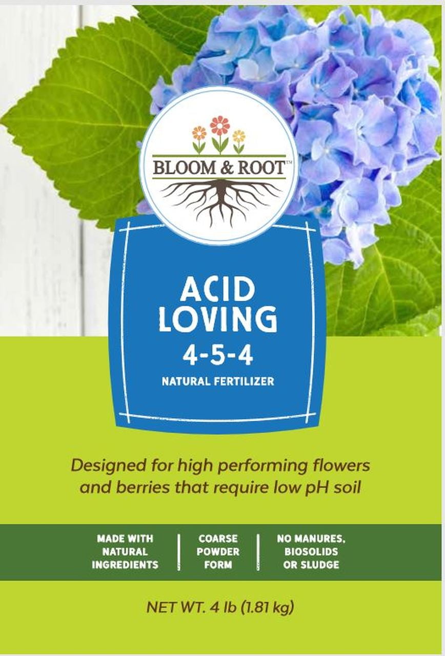 Bloom & Root Acid Loving Natural Fertilizer for Hydrangeas, Azaleas (4