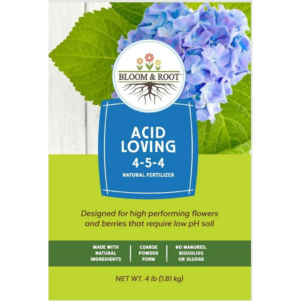 Bloom & Root Acid Loving Natural Fertilizer for Hydrangeas, Azaleas (4