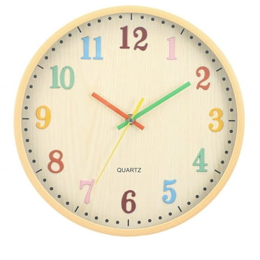 Colorful 3D digital wall clock cartoon living room clock