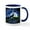 White/Navy Inside, variant on CafePress - Howling Wolf Mug - 11 oz Ceramic Mug - Novelty Coffee Tea Cup