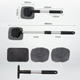 thumbnail image 5 of SZDUDU Windshield Cleaner, Car Windshield Cleaning Tool Inside with 2 Reusable and Washable Microfiber Pads and Extendable Handle Auto Glass Wiper Kit, Gray, 5 of 7